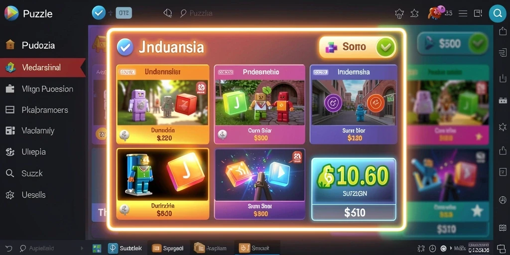 Tampilan menu utama yang menarik dan intuitif.