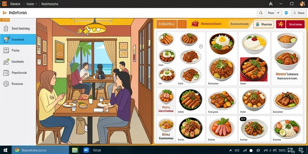Tampilan antarmuka yang user-friendly dan menarik.