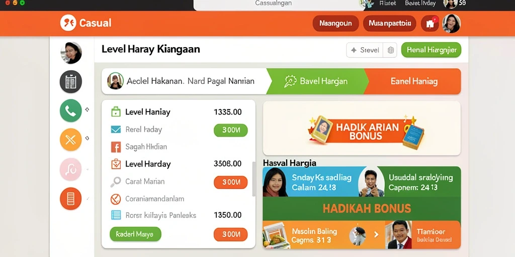 Tampilan antarmuka MAKTOTO yang menarik dan mudah digunakan.