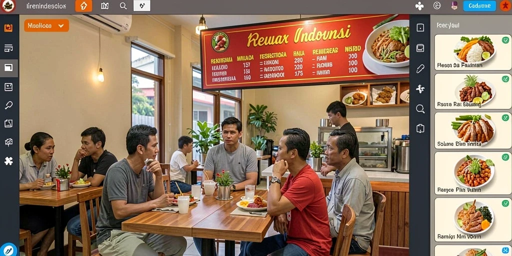 Tampilan antarmuka yang menarik dan modern.