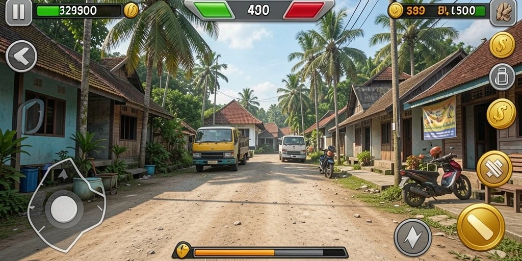 Tampilan karakter yang dapat disesuaikan secara mendalam.